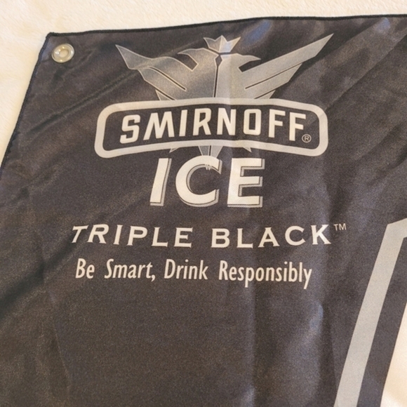NASCAR Matt Kenseth #17 Smirnoff Ice Black Promotional Advertisement Flag 2003 - Picture 6 of 9